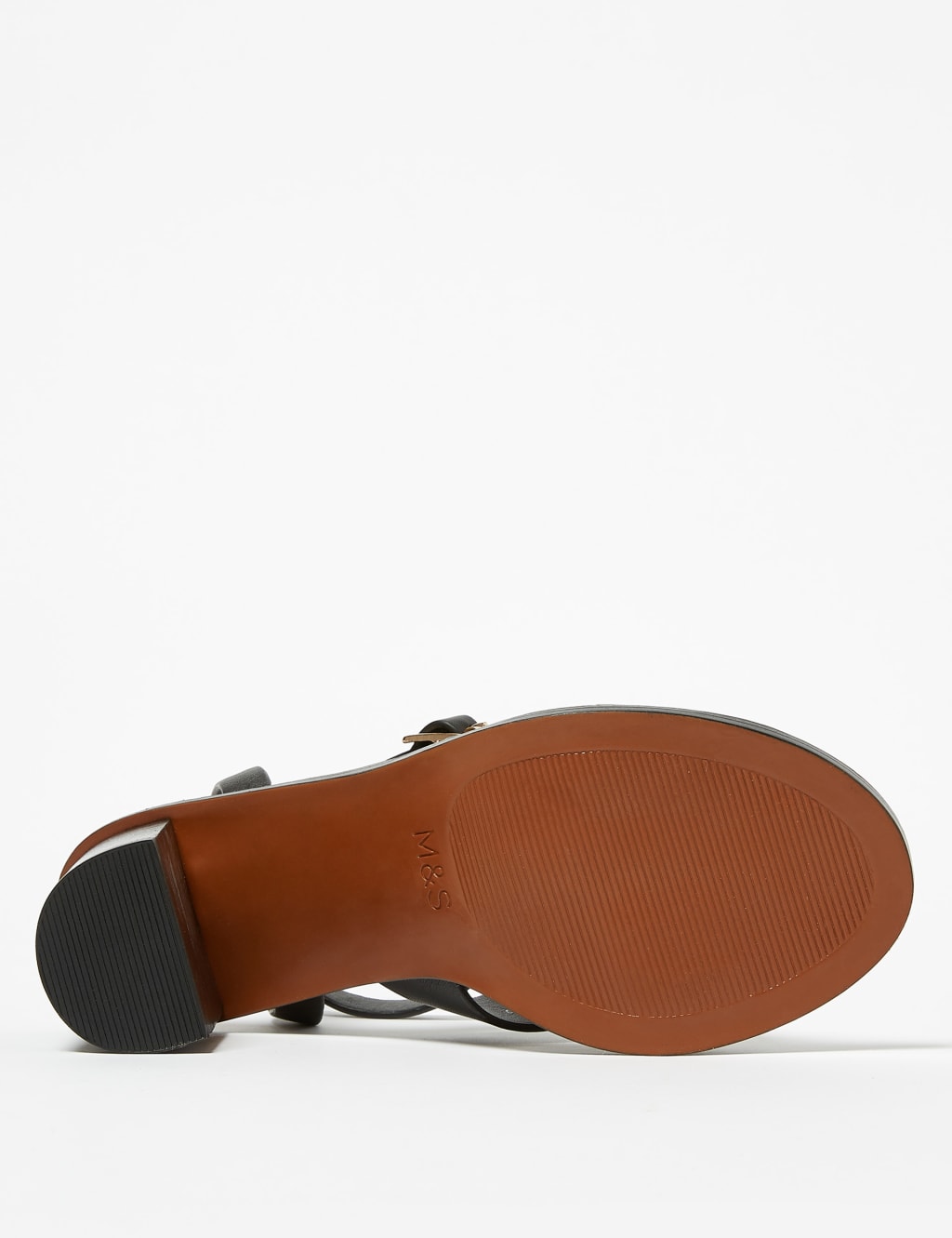 Leather Ring Detail Block Heel Sandals 4 of 4
