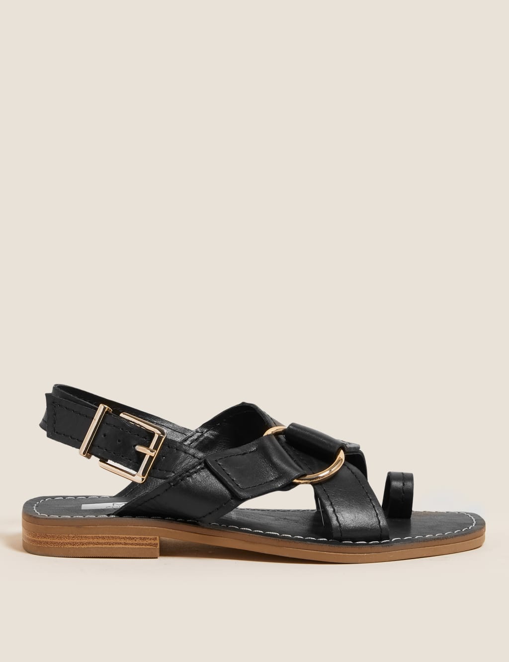 Leather Buckle Toe Loop Sandals 5 of 5