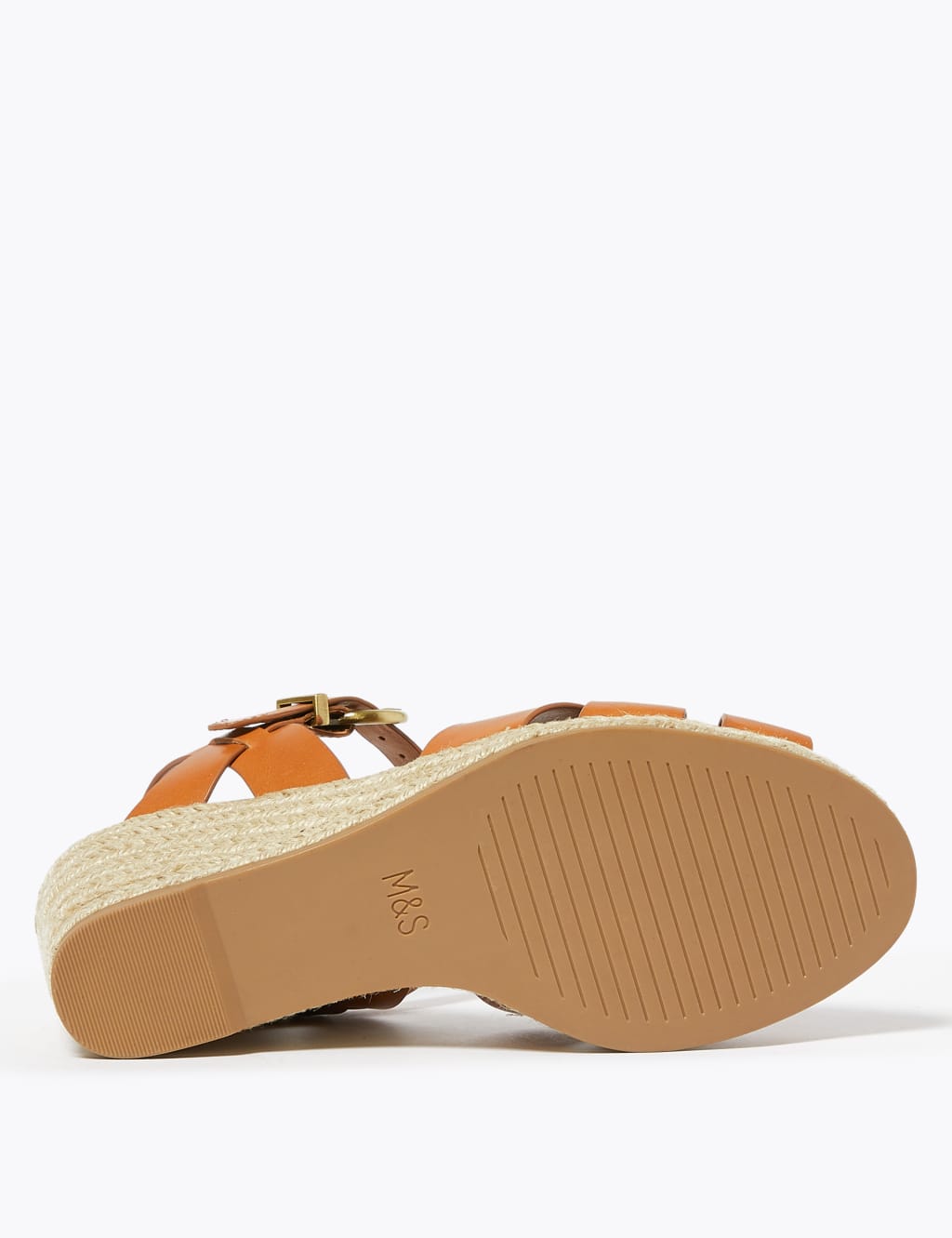 Leather Ankle Strap Wedge Espadrilles 4 of 4
