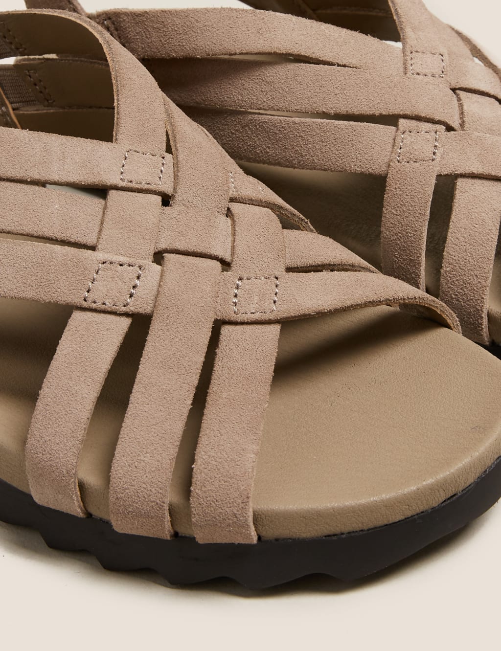 Suede Strappy Flat Gladiator Sandals 3 of 4