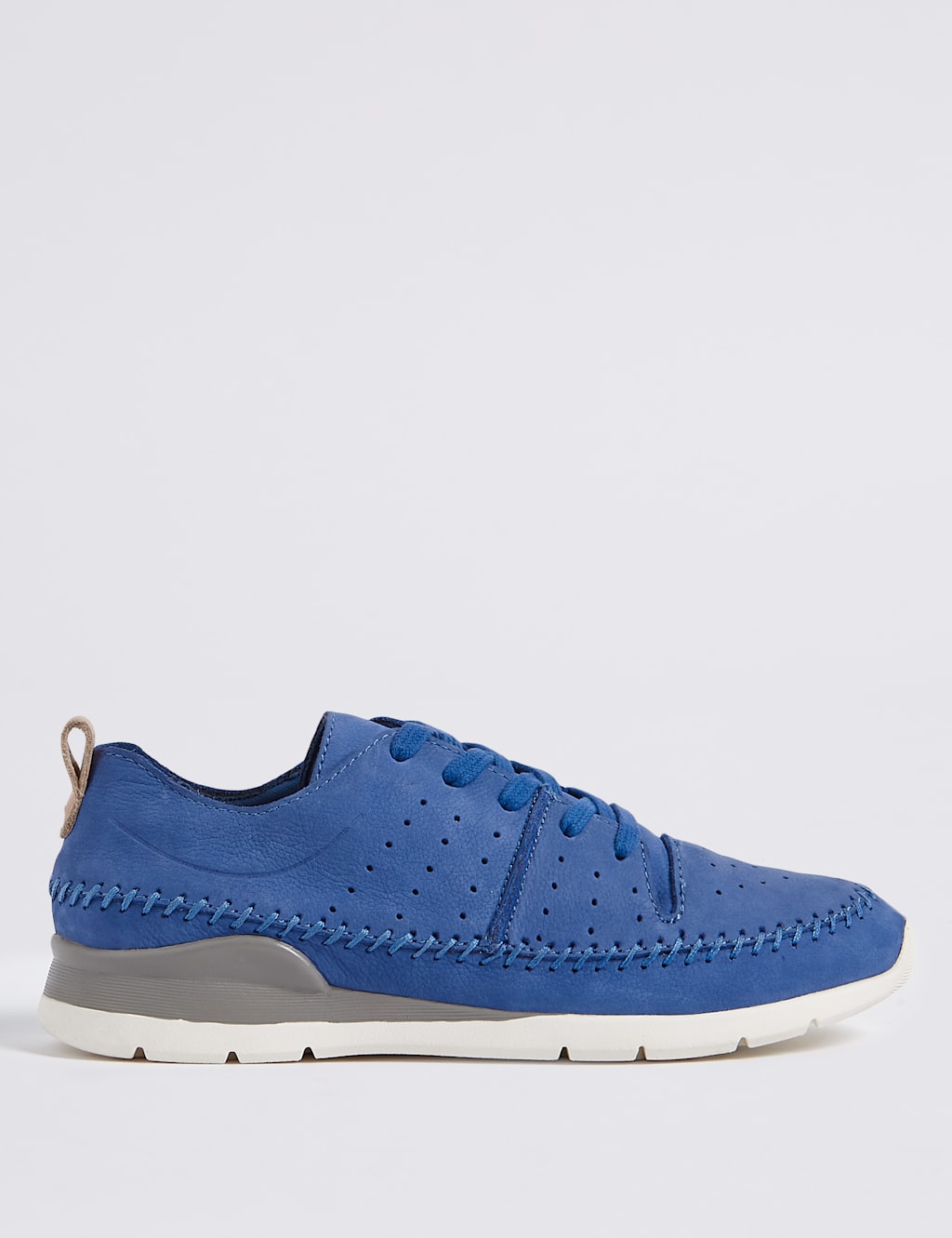 Suede Whipstitch Lace-up Trainers 2 of 6