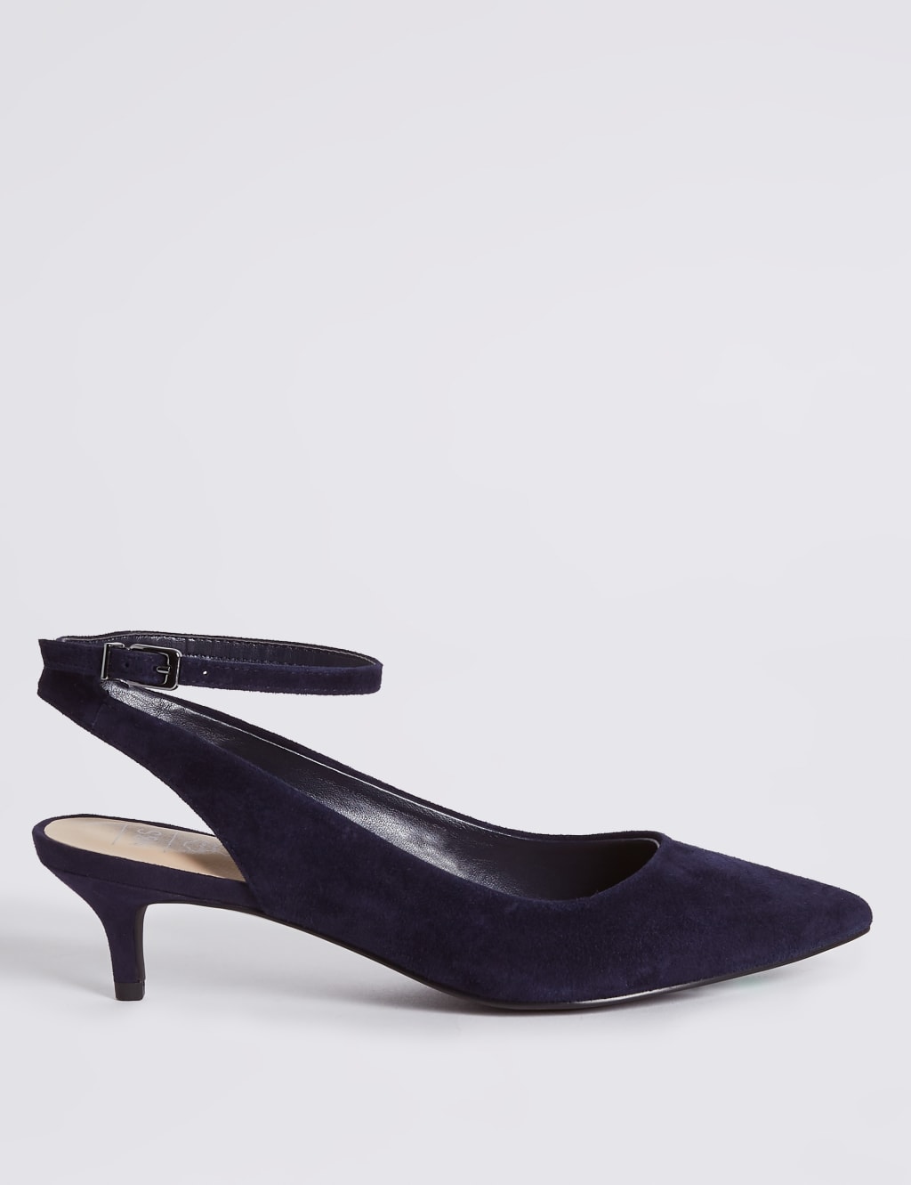 Navy suede kitten heels store