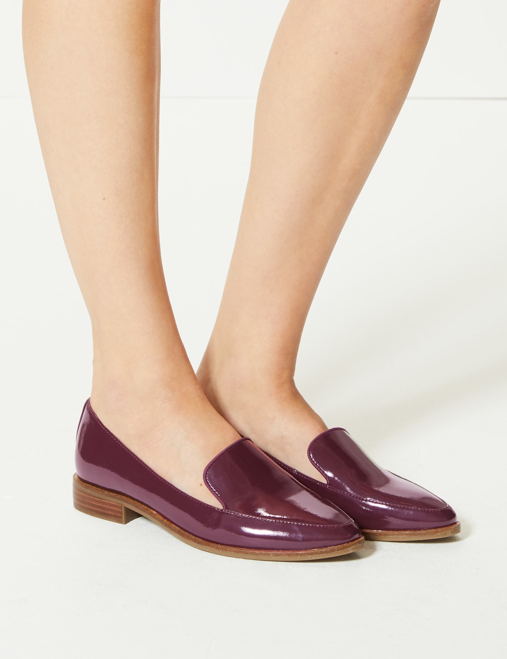 Leather Patent Loafers 1 of 6