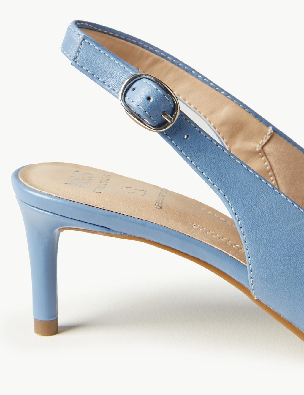 Pale blue slingback shoes hotsell