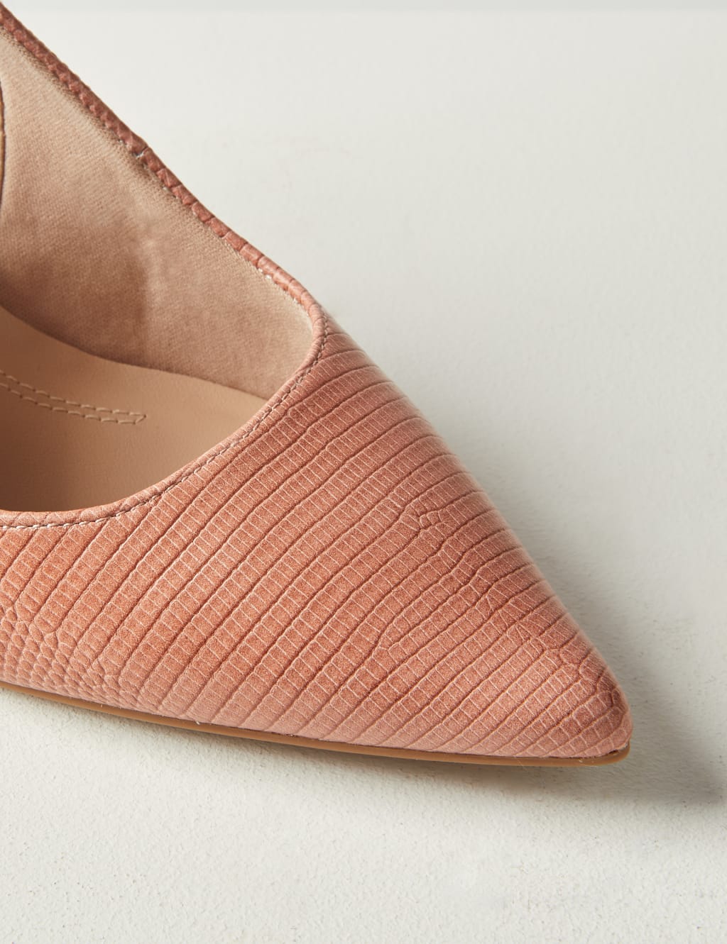 Leather Stiletto Heel Slingback Shoes 4 of 5