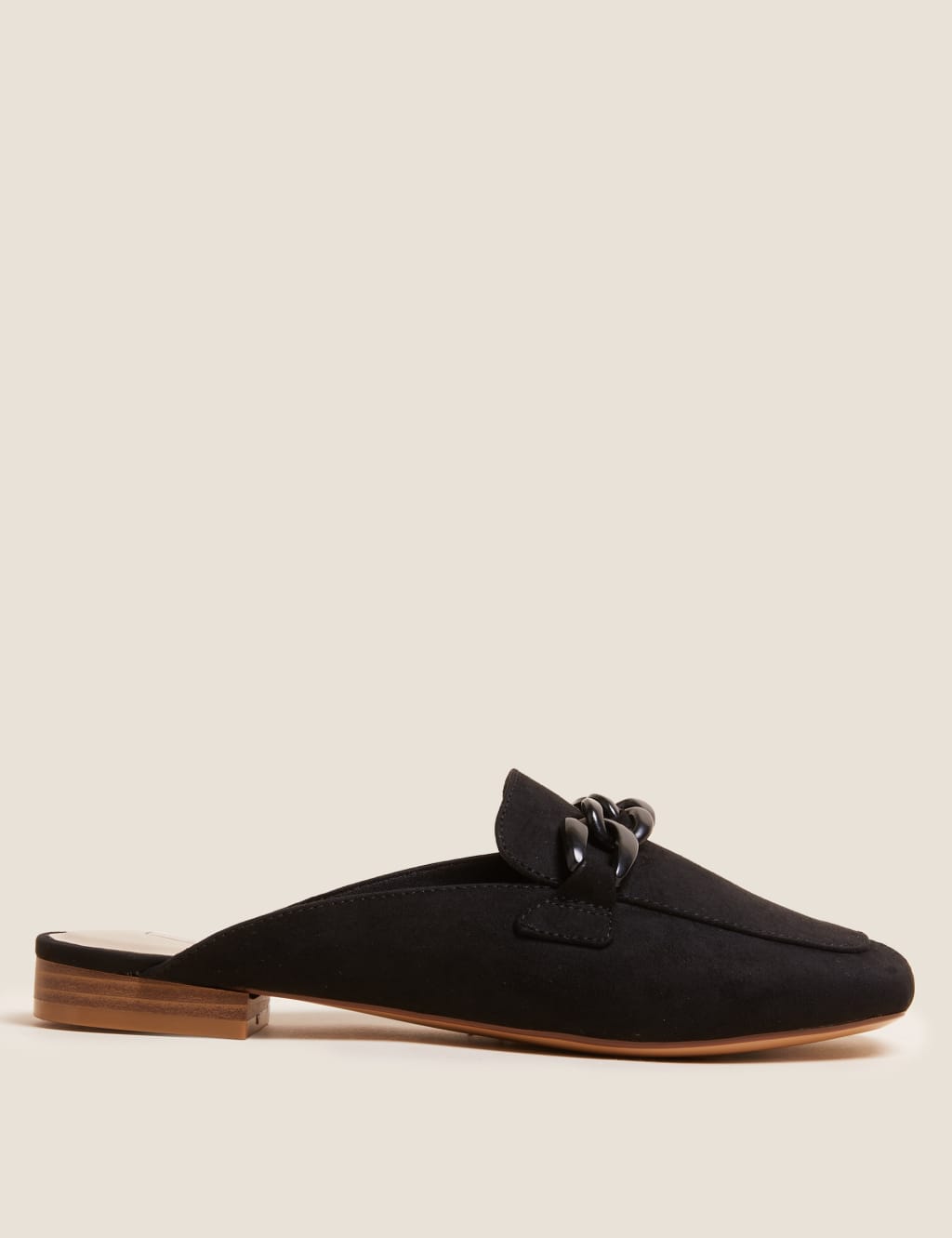 M&s black mules cheap