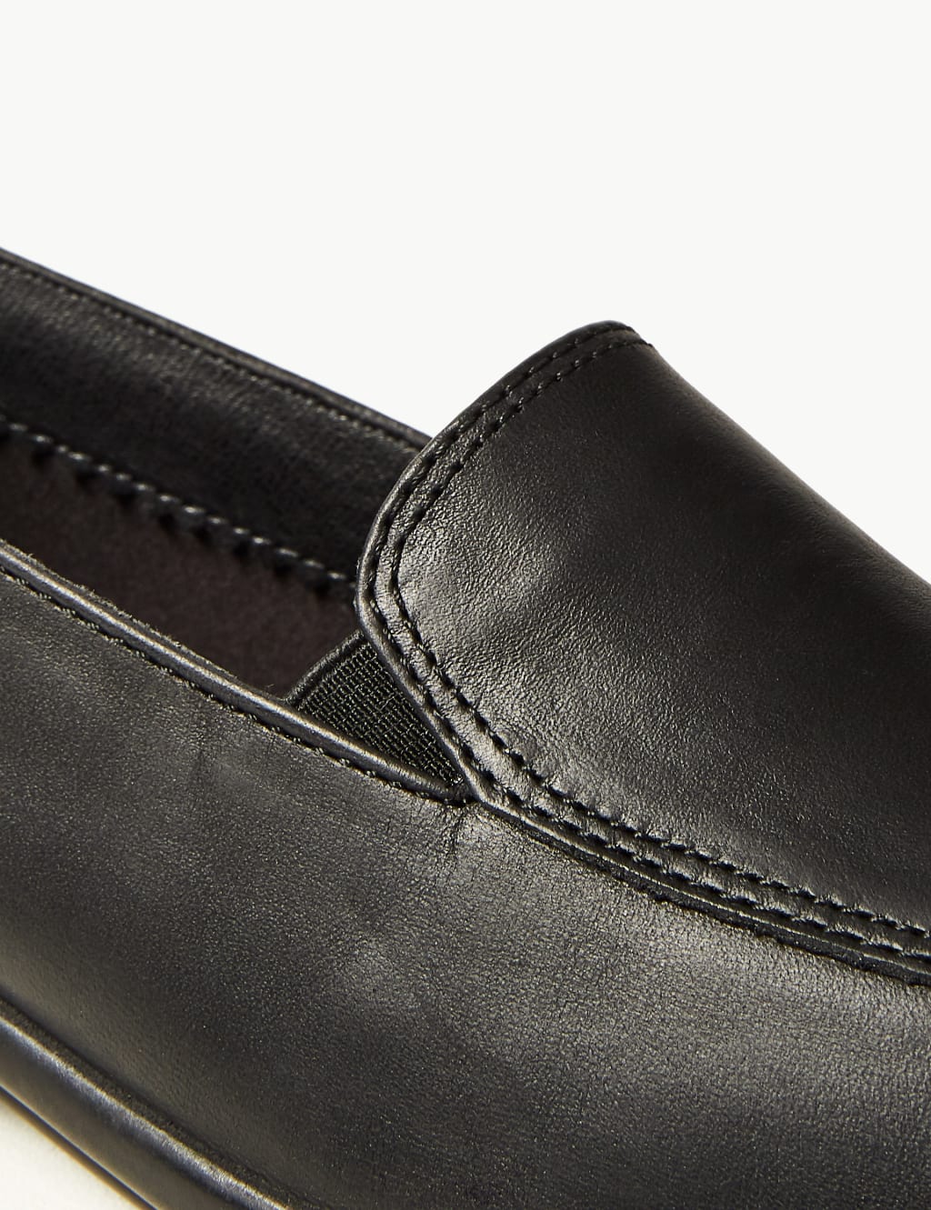 Leather Wedge Heel Loafers 4 of 6