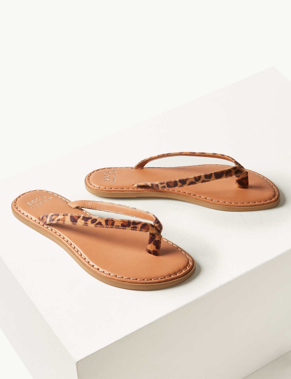 Animal Print Flip Flops M S Collection M S