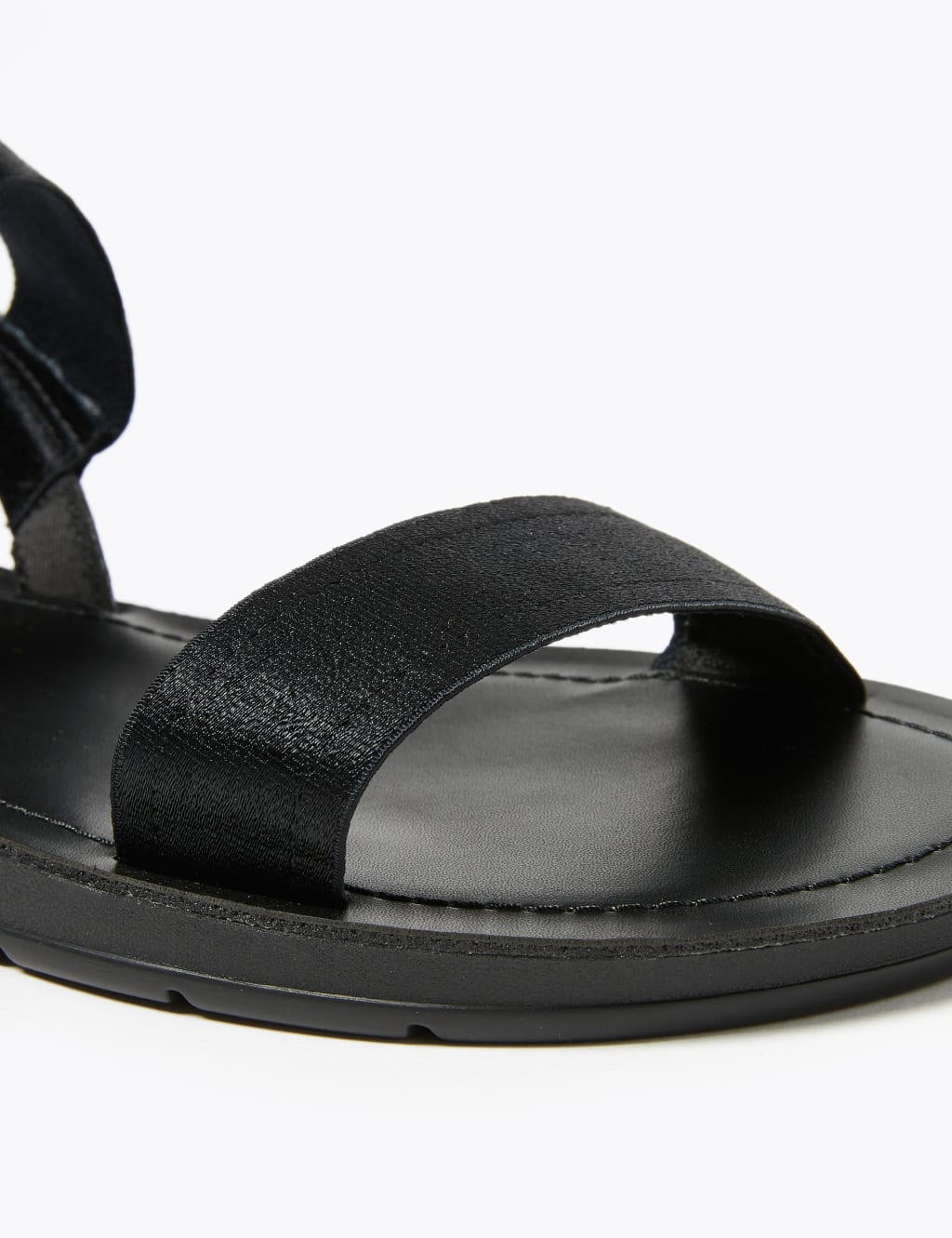 Elastic Strap Flat Open Toe Sandals 3 of 4
