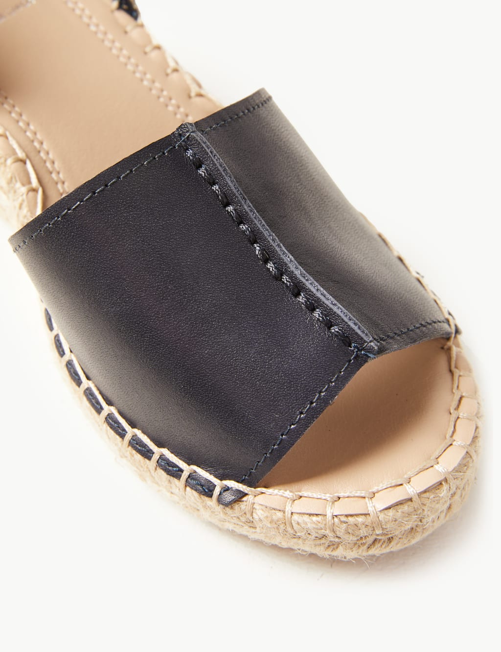 Wide Fit Leather Wedge Heel Espadrilles 4 of 5