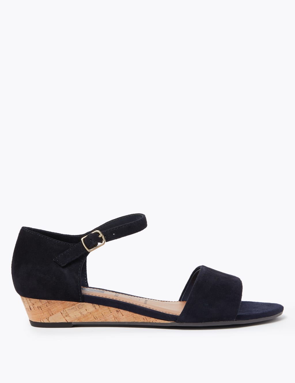 Wide Fit Suede Wedge Sandals M S Collection M S