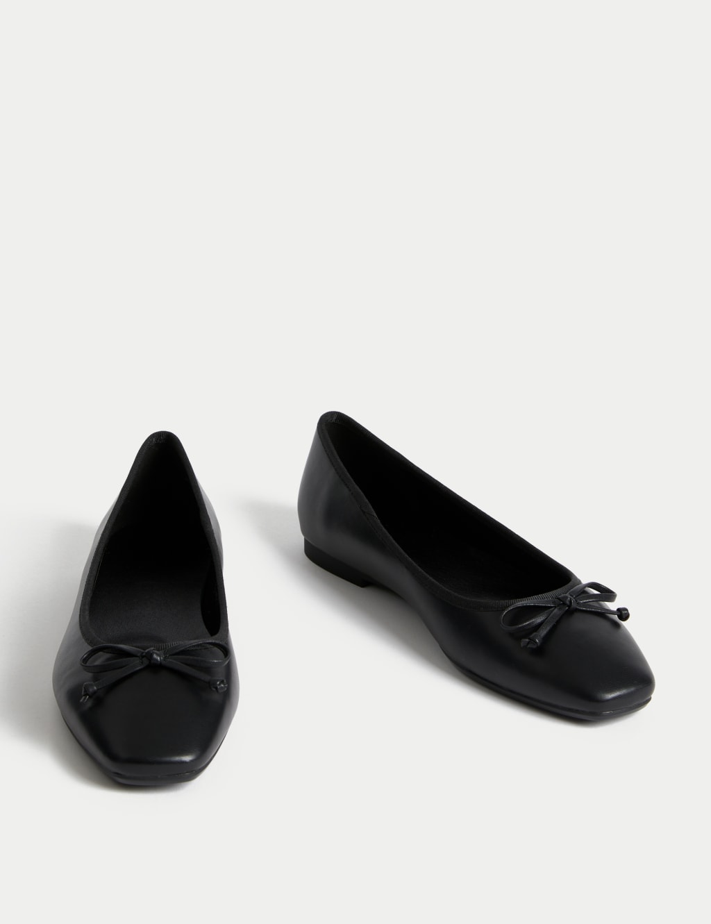 M&s bow ballerina pumps top