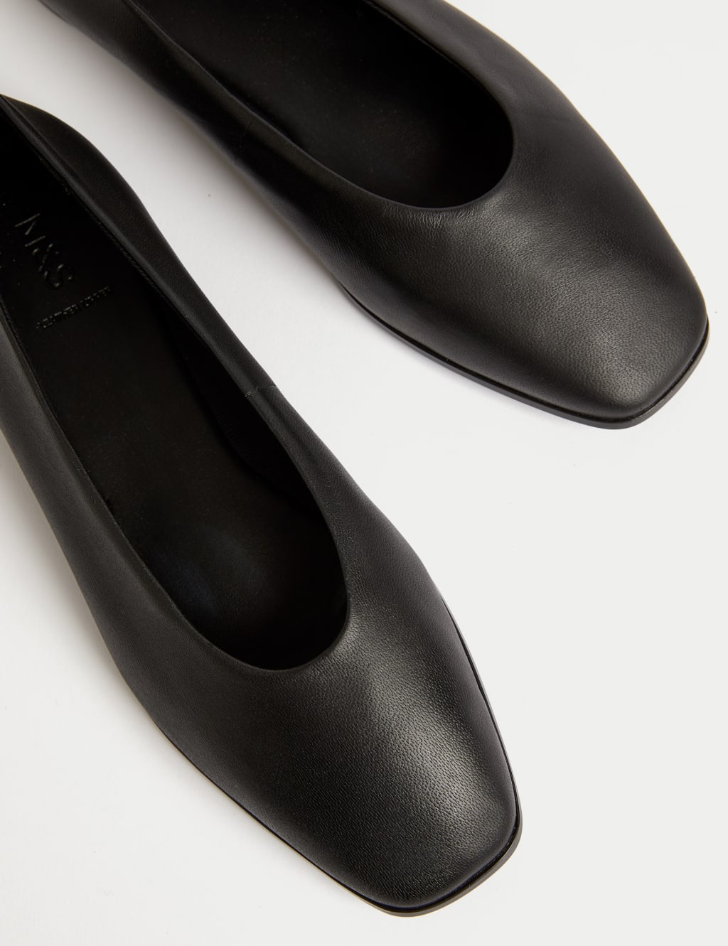 Womens leather ballet pumps hot sale