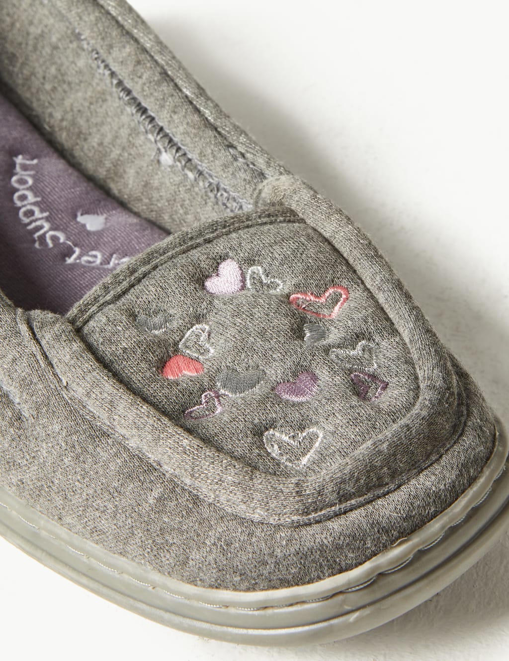 Heart Embroidered Moccasin Slippers 4 of 6