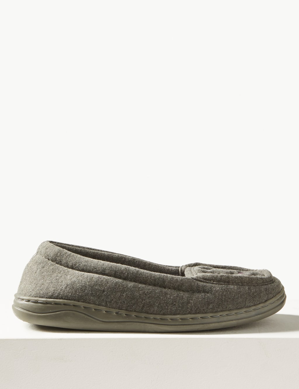 Heart Embroidered Moccasin Slippers 2 of 6