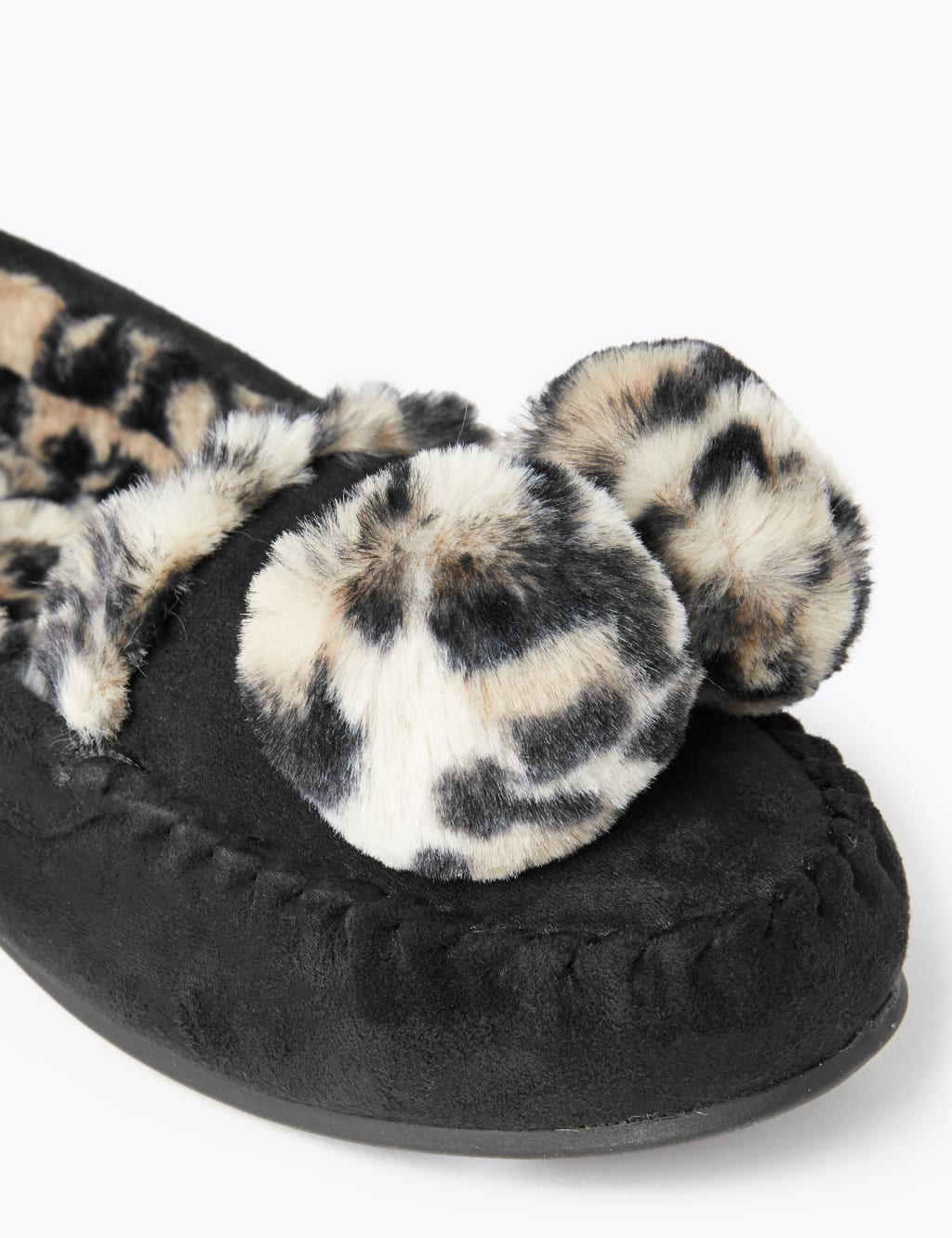 Pom Pom Moccasin Slippers 4 of 5