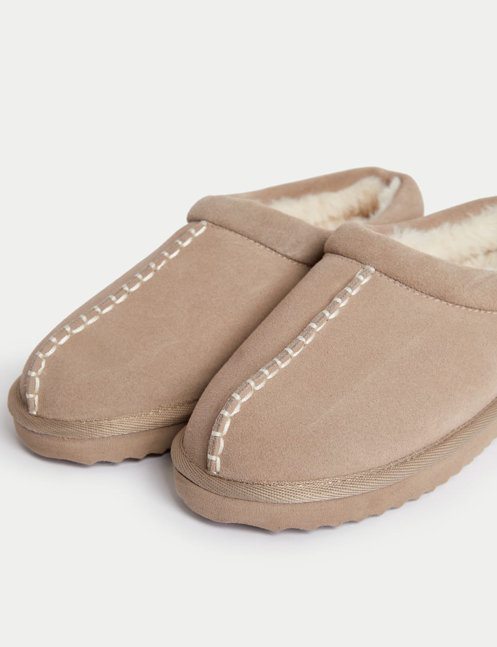 Suede clog slippers discount