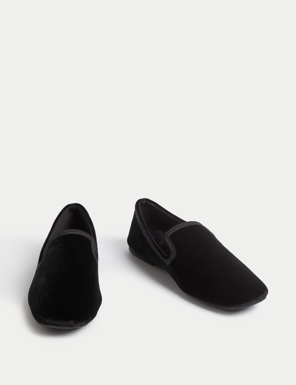 Velvet Square Toe Pump Slippers M S Collection M S
