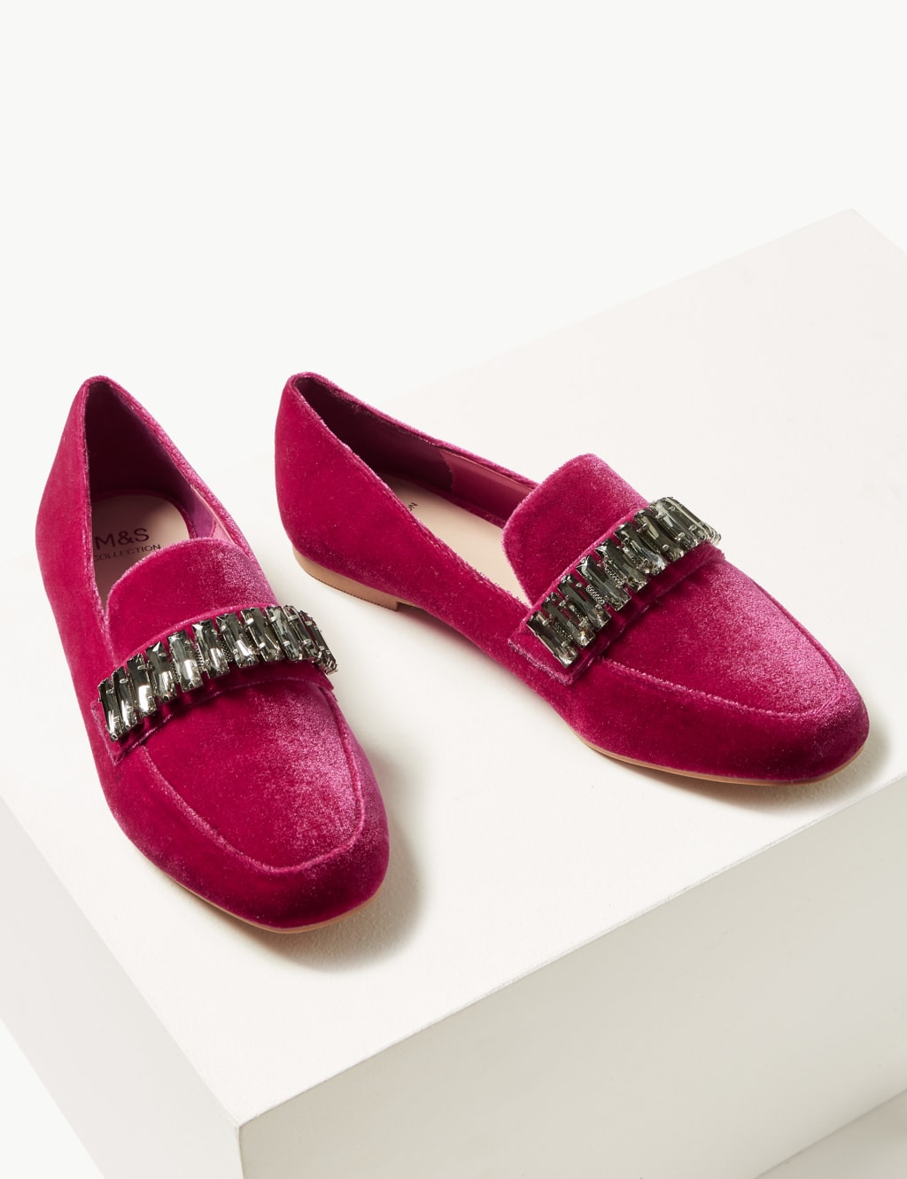 Jewel Trim Square Toe Loafers 3 of 6