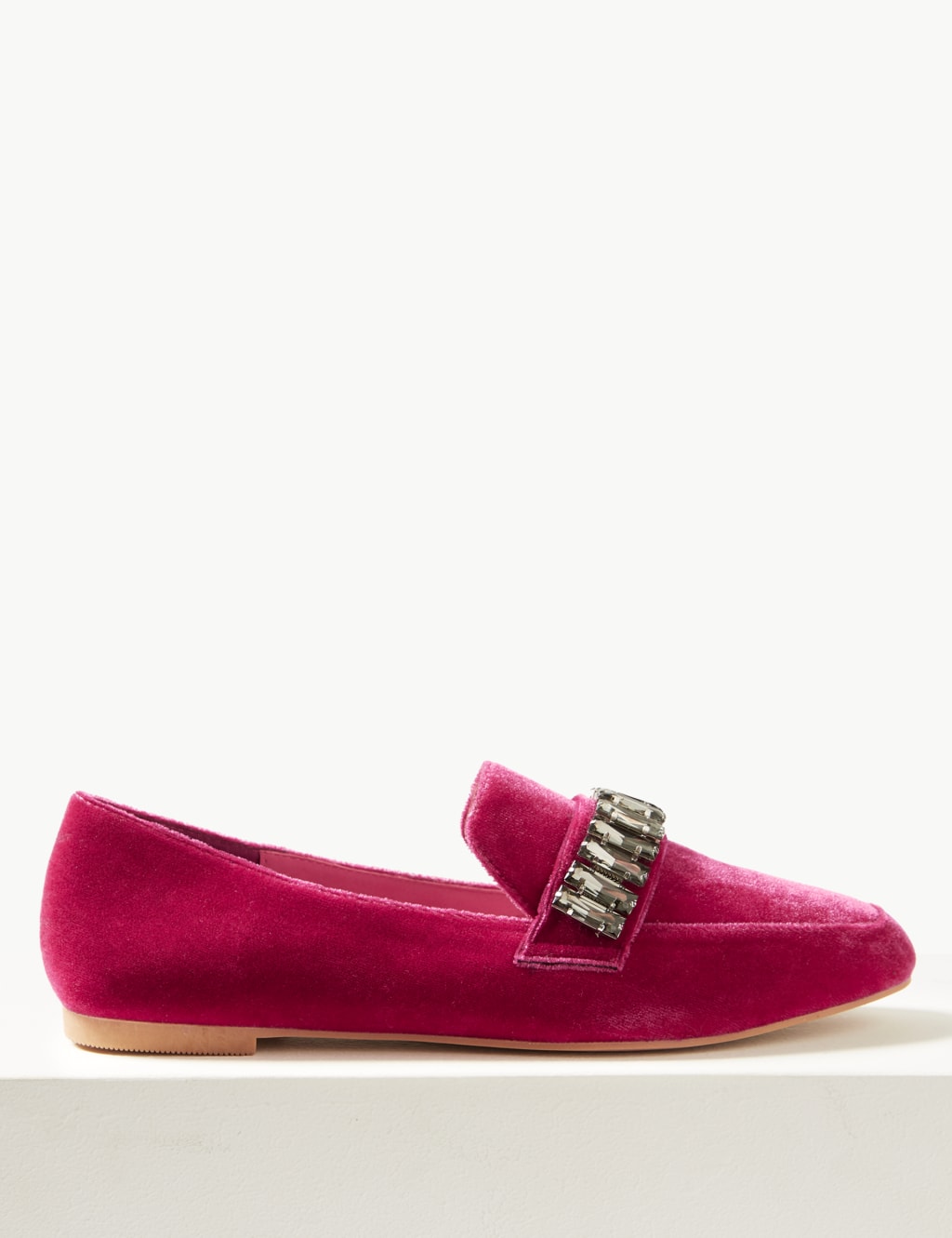 Jewel Trim Square Toe Loafers 2 of 6