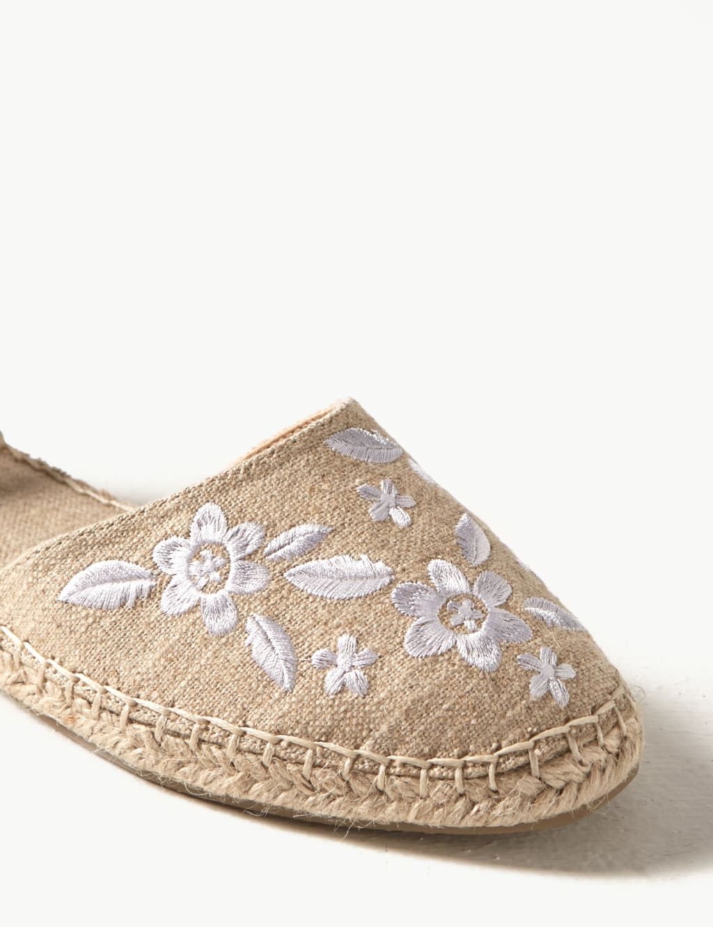 Embroidered Almond Toe Espadrilles 4 of 5