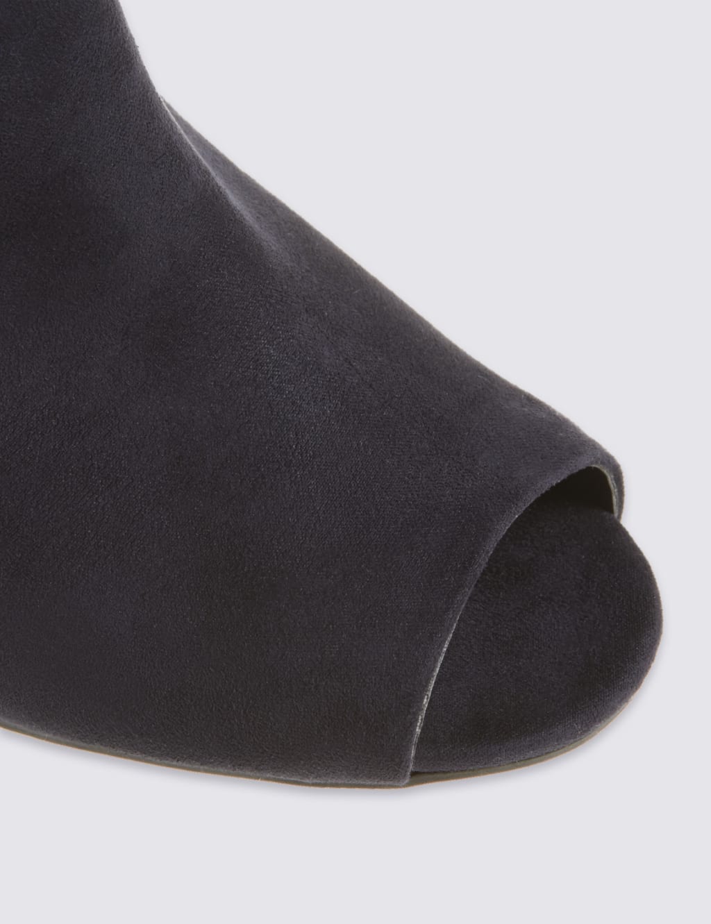 Block Heel Side Zip Peep Toe Ankle Boots 6 of 6