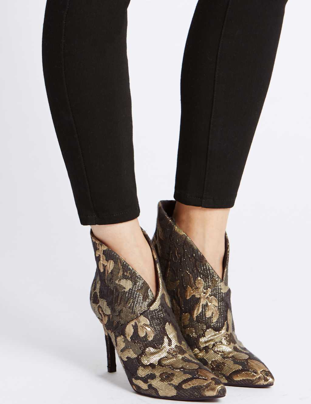 Stiletto Heel Wrap Ankle Boots 1 of 6