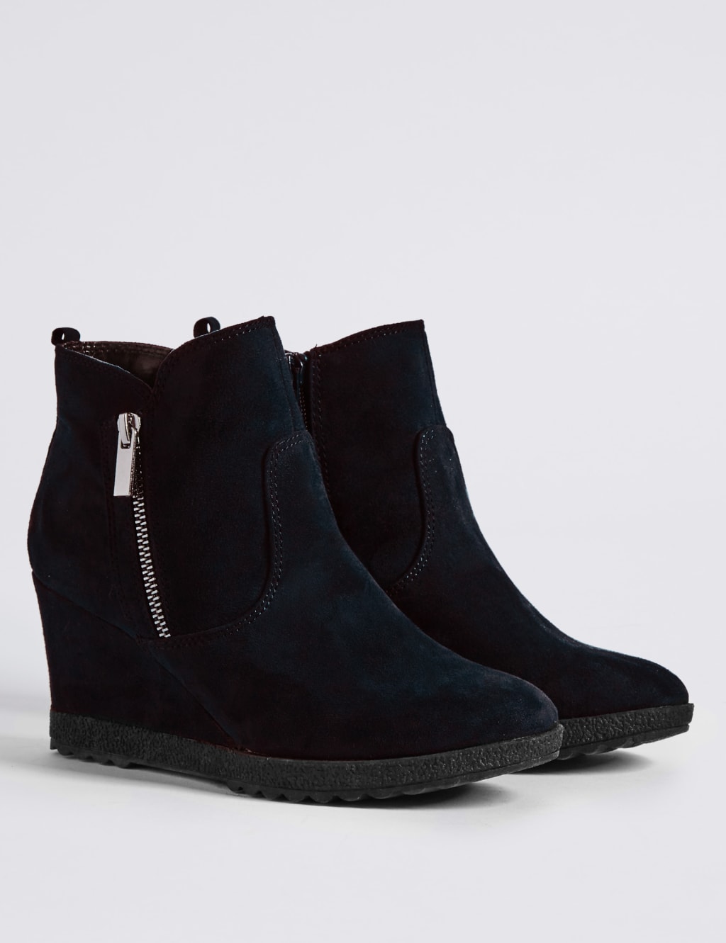 Wedge Heel Ankle Boots M S Collection M S
