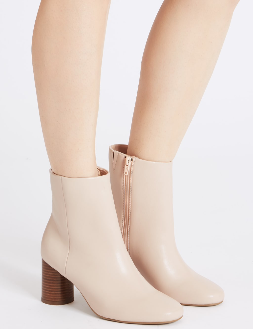 Round heel boots sales