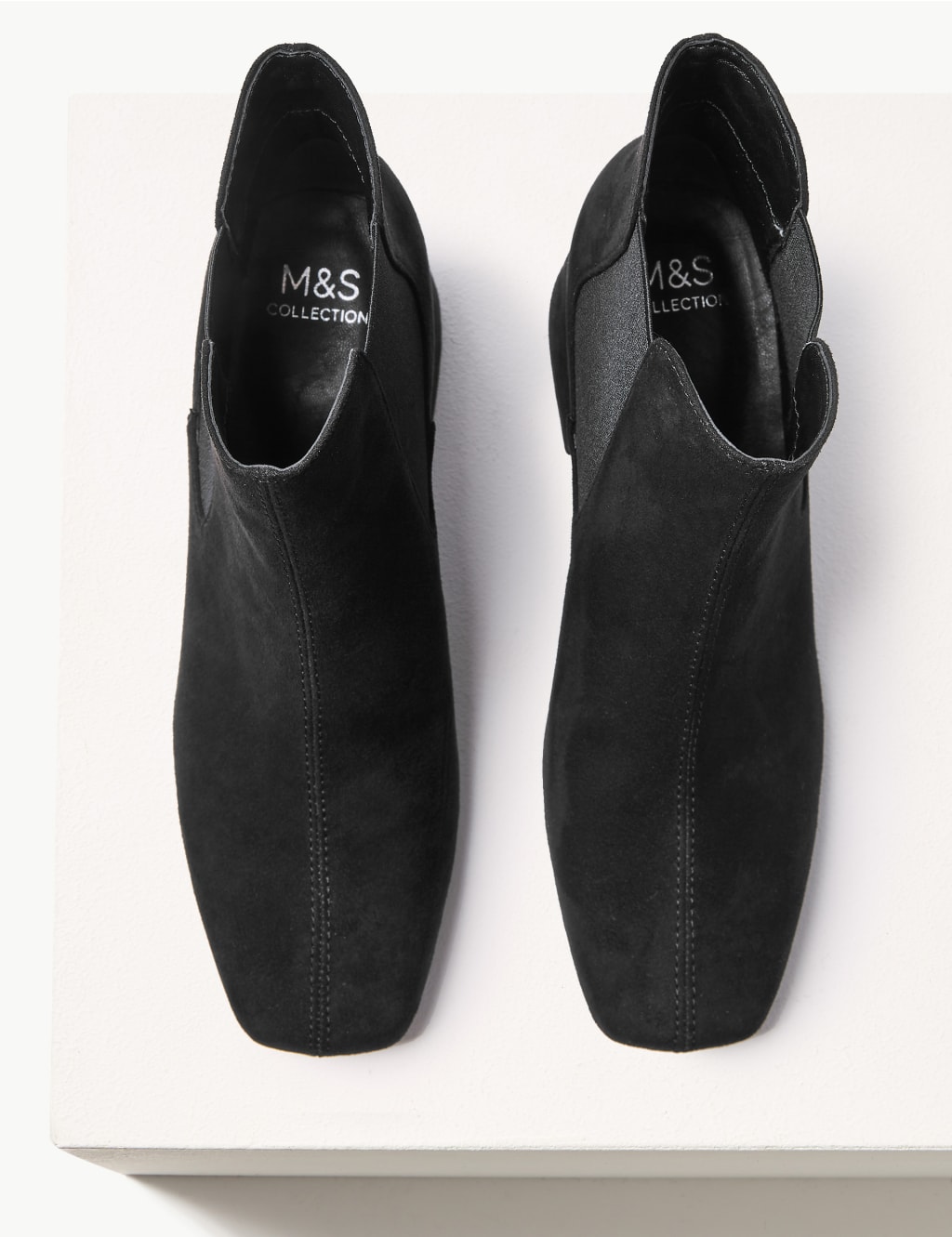 Block Heel Square Toe Chelsea Boots 4 of 6