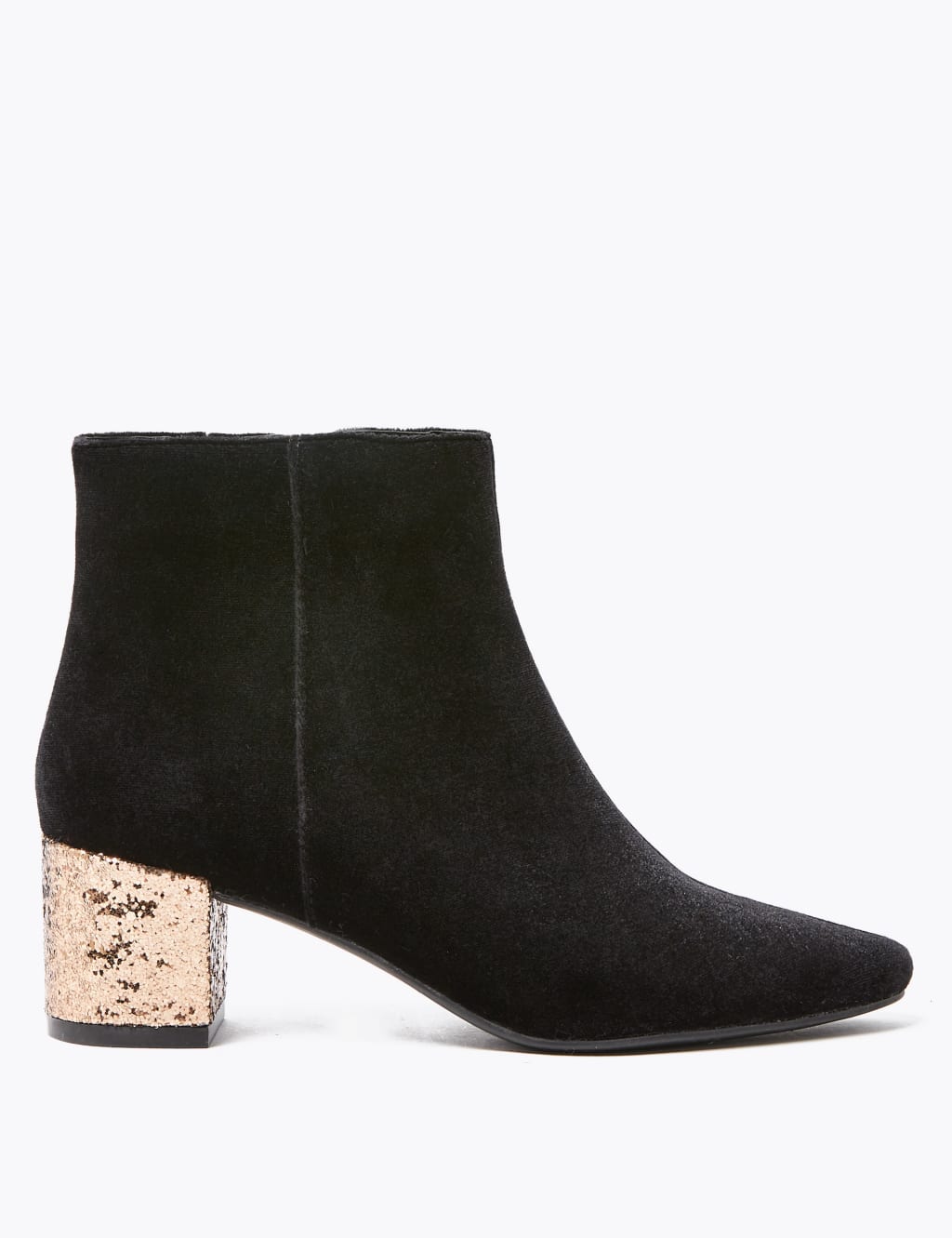 Womens velvet ankle boots top