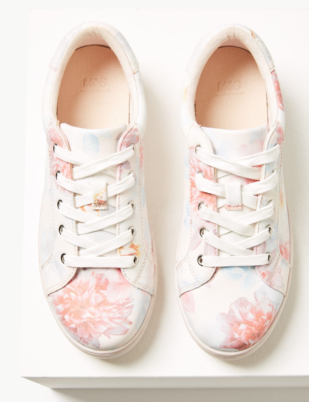Floral Print Trainers M S Collection M S