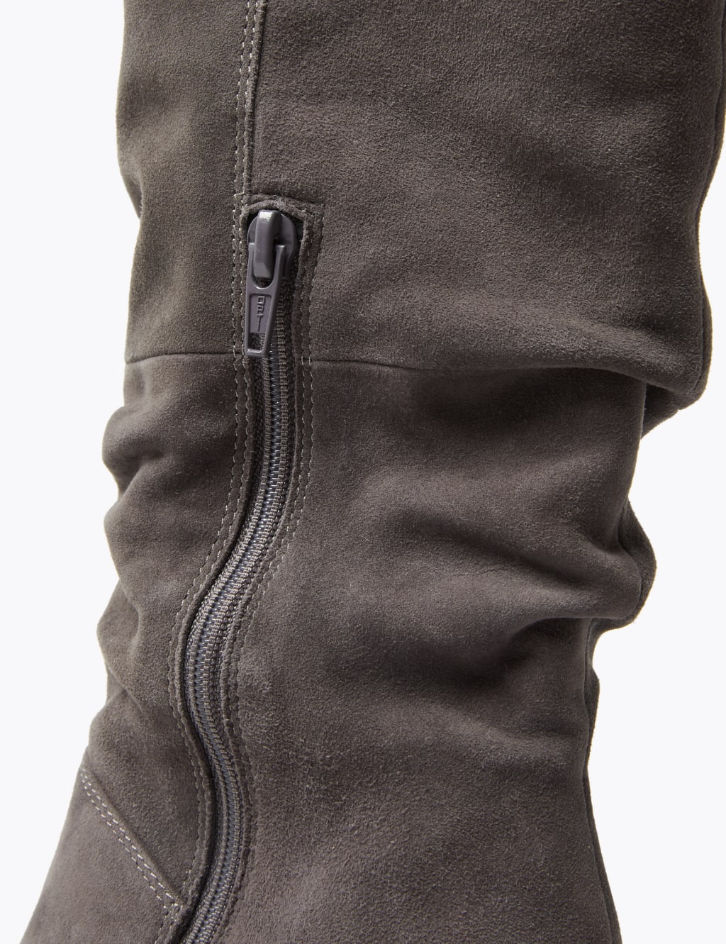 Slouch Block Heel Almond Toe Knee Boots M S Collection M S