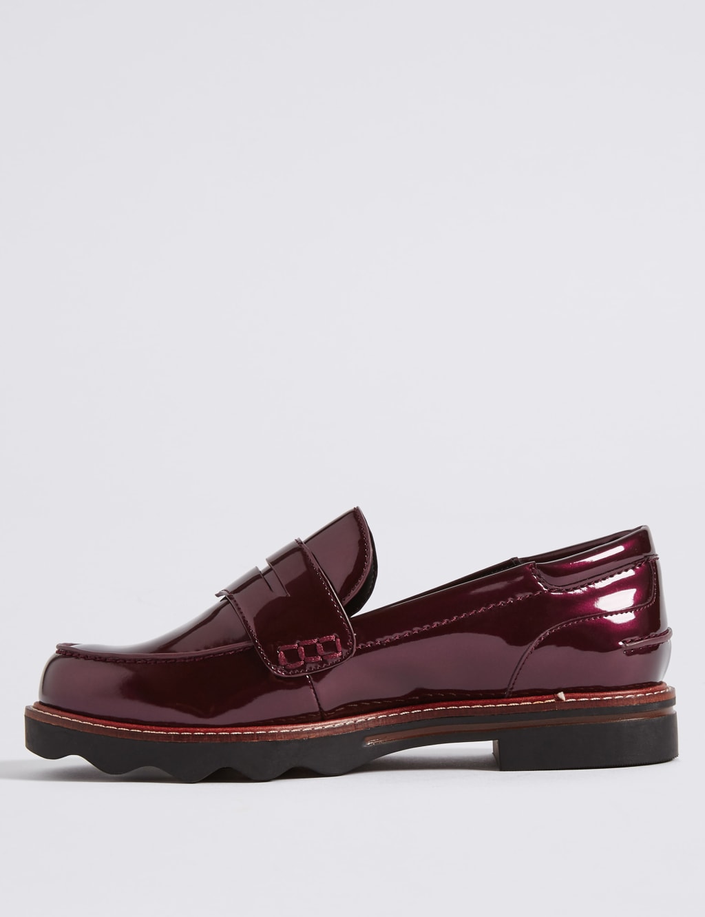 Wide Fit Cleat Sole Loafers 5 of 6