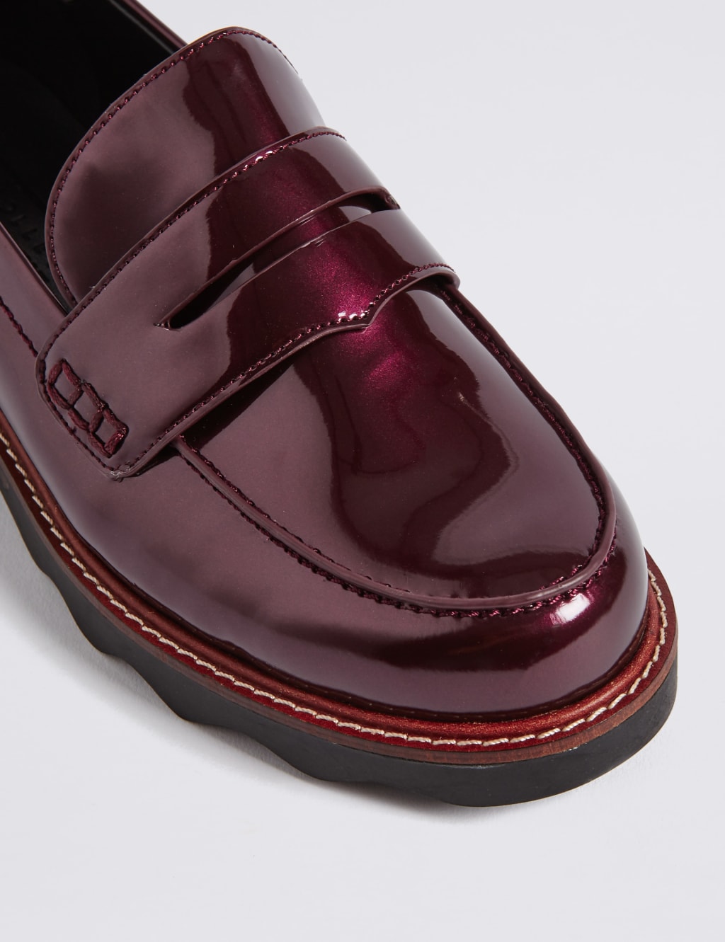 Wide Fit Cleat Sole Loafers 6 of 6