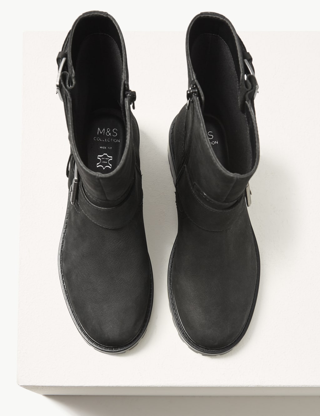 M and s ladies boots wide fit clearance