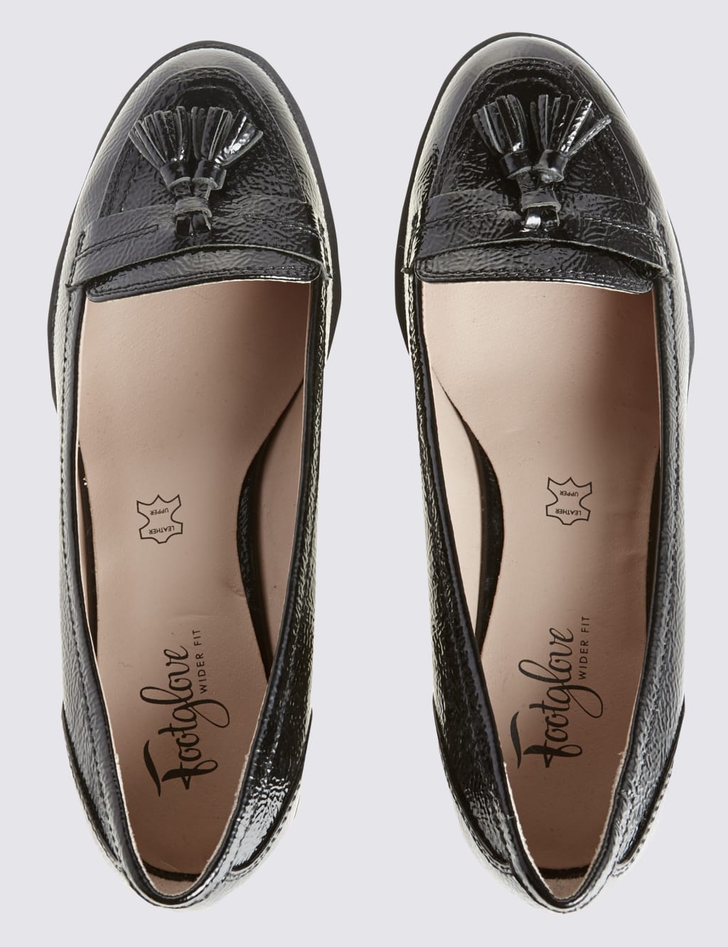 Wide Fit Leather Tassel Loafers Footglove M S