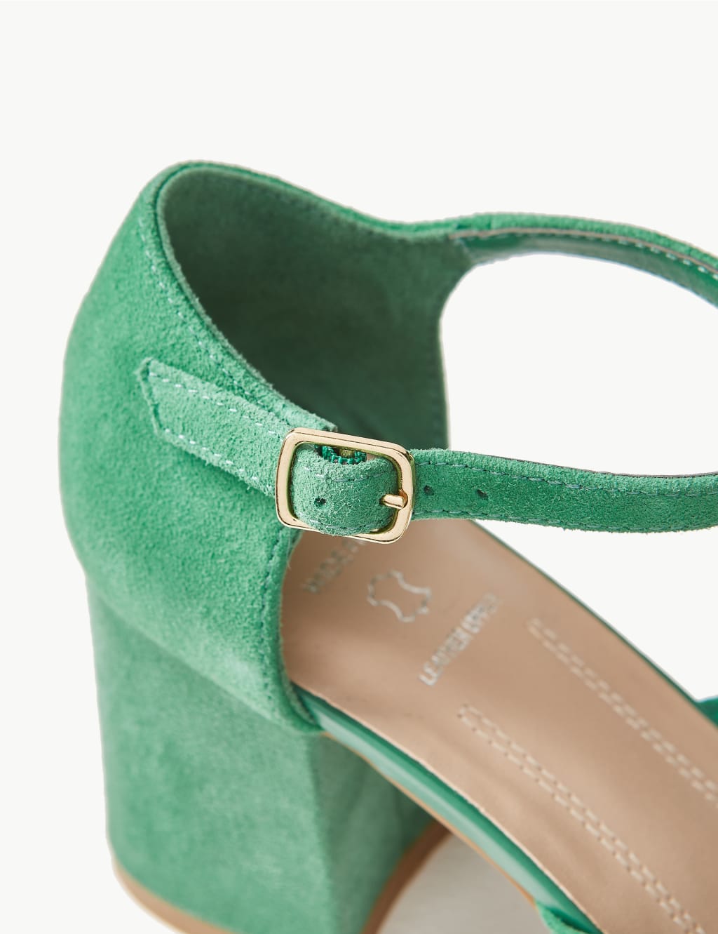Wide Fit Suede Block Heel Court Shoes 4 of 5