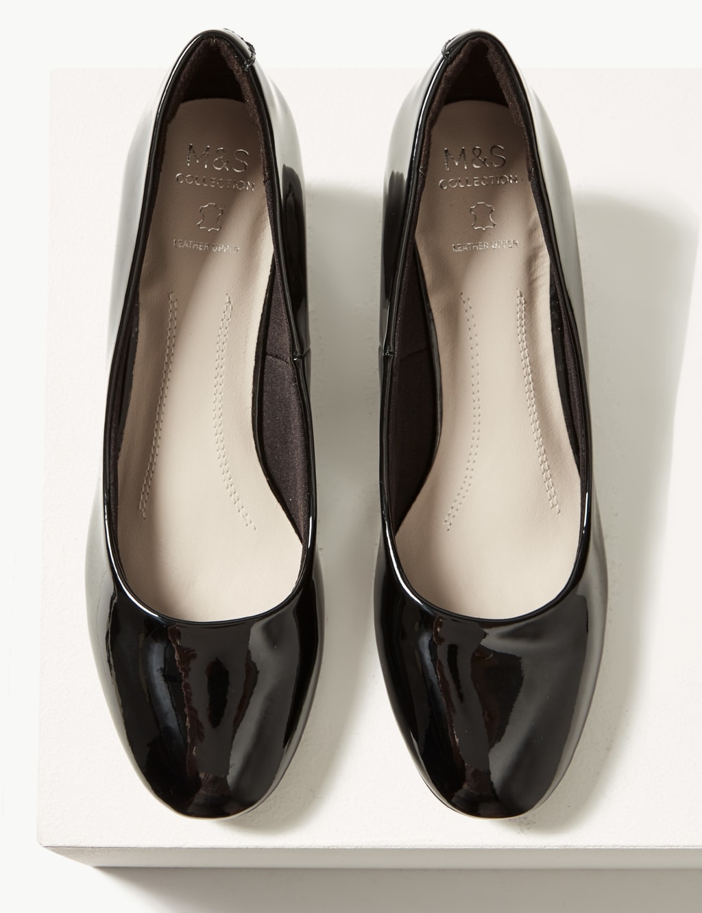 Wide Fit Leather Court Shoes 6 of 6