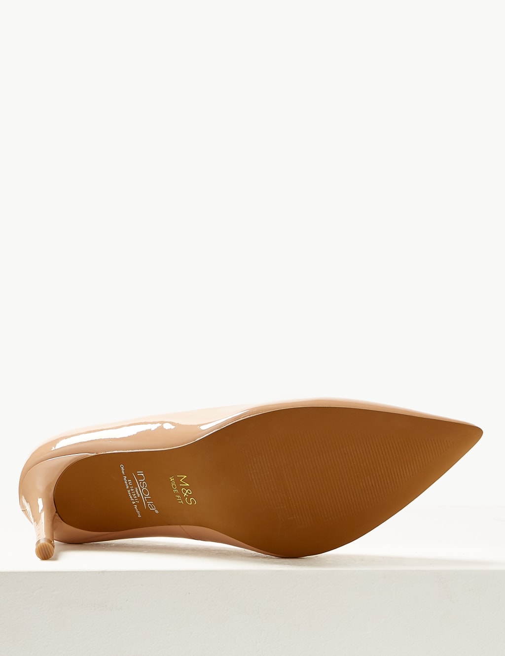 Wide Fit Leather Stiletto Heel Court Shoes 5 of 5