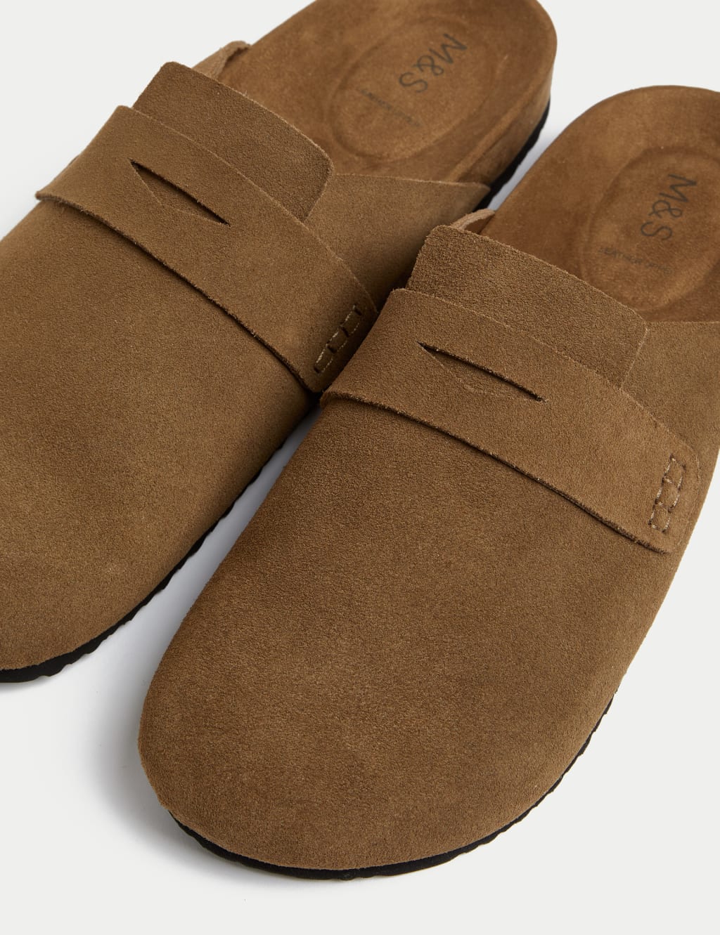 Suede Slip On Flat Clogs 3 of 3