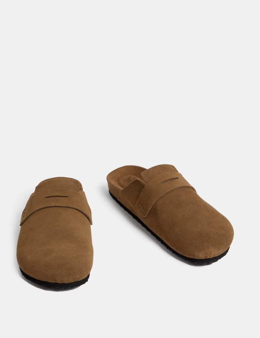 Suede Slip On Flat Clogs 2 of 3