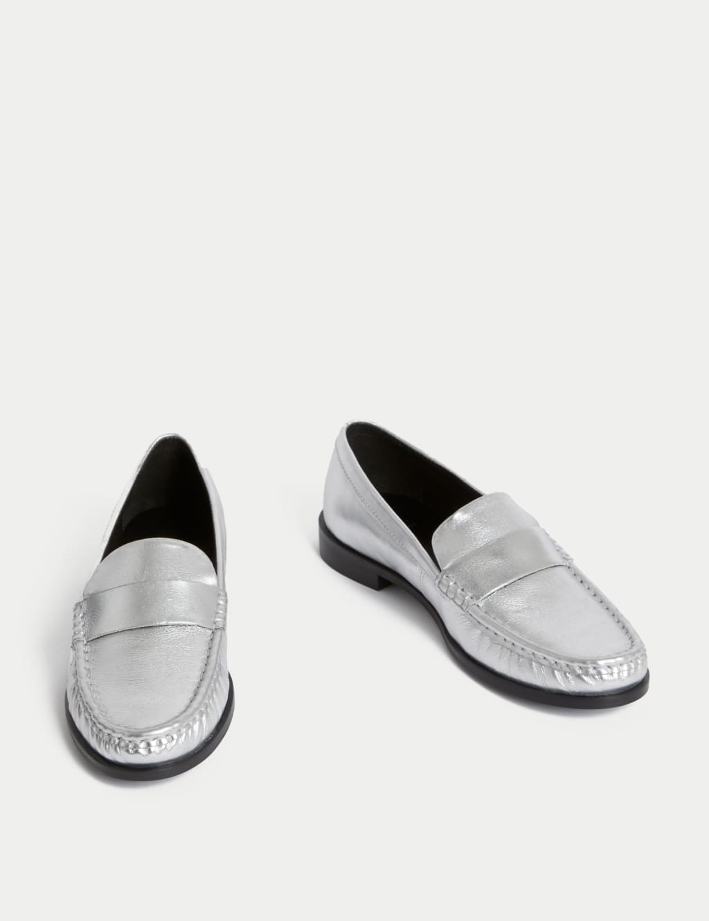 Silver loafers womens new arrivals
