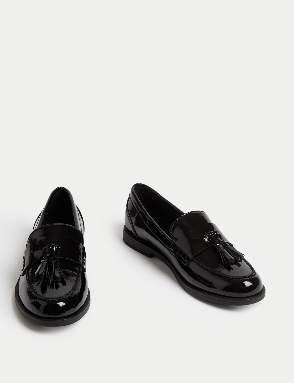Tassel Block Heel Loafer M S Collection M S