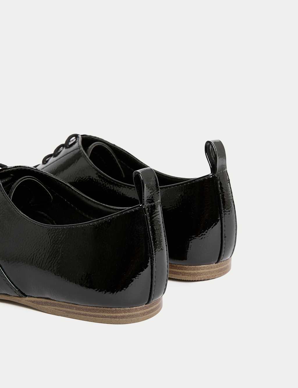 Patent Lace Up Flat Brogues 3 of 3