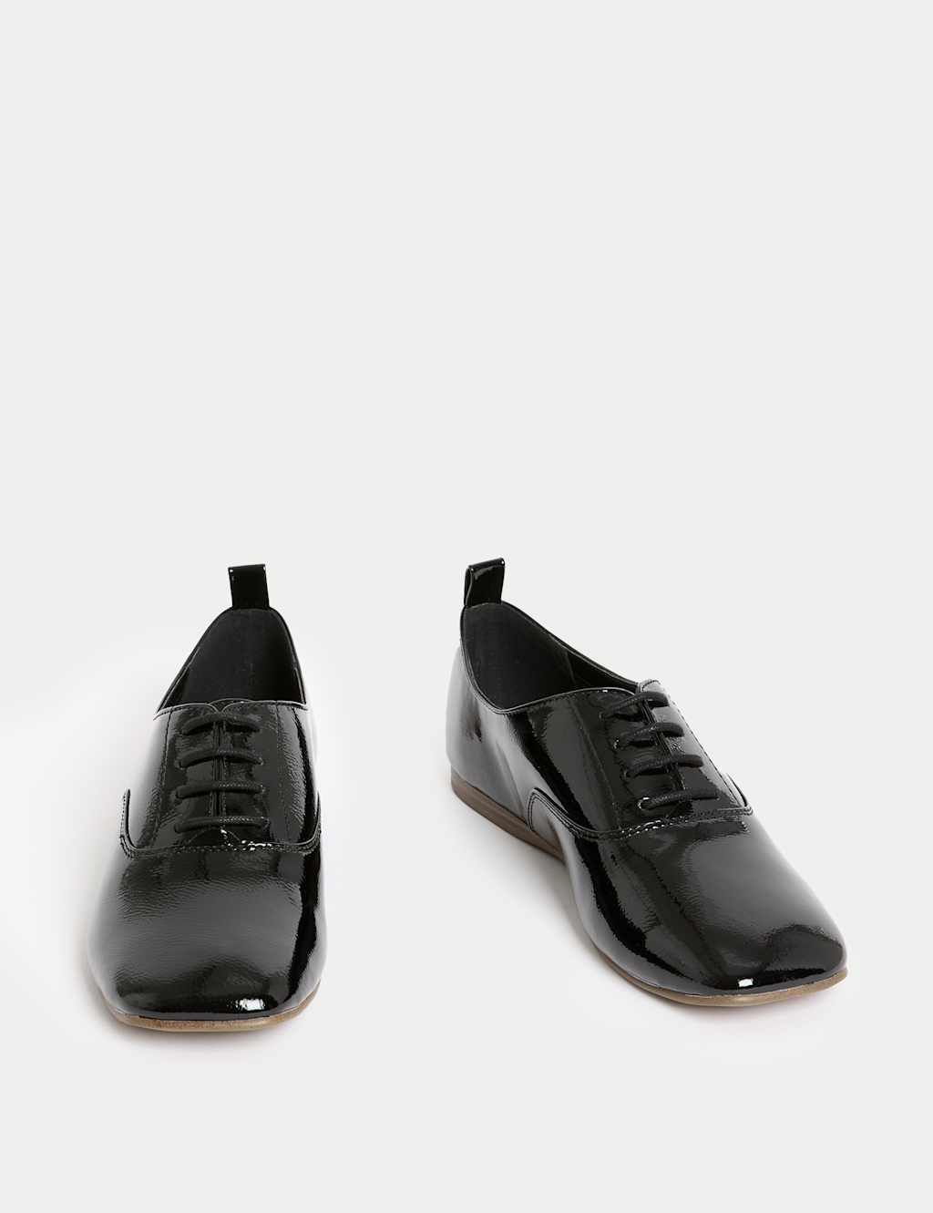 Patent Lace Up Flat Brogues 2 of 3