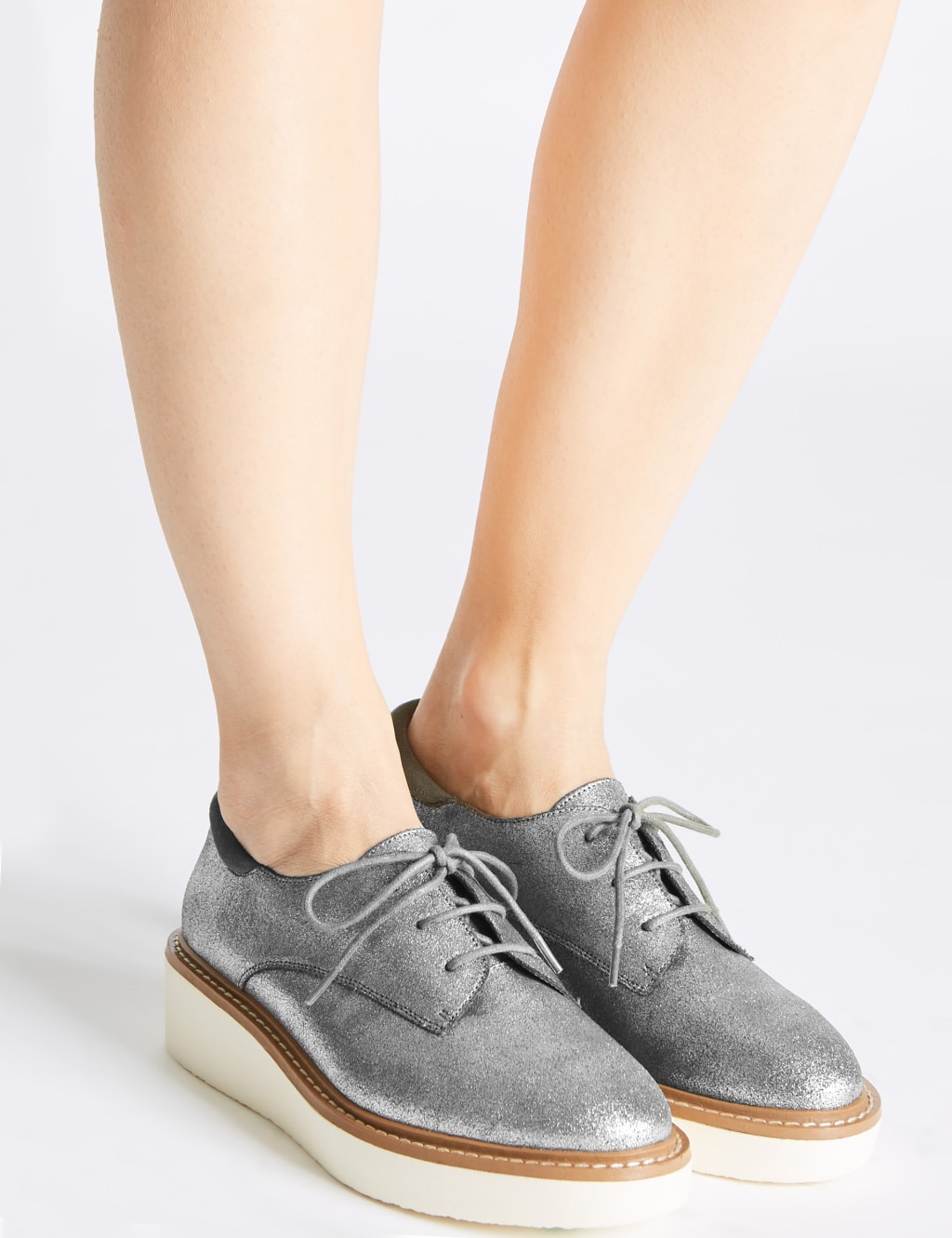 M&s silver brogues online