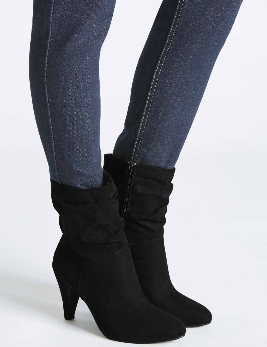Wide fit mid calf boots 2025