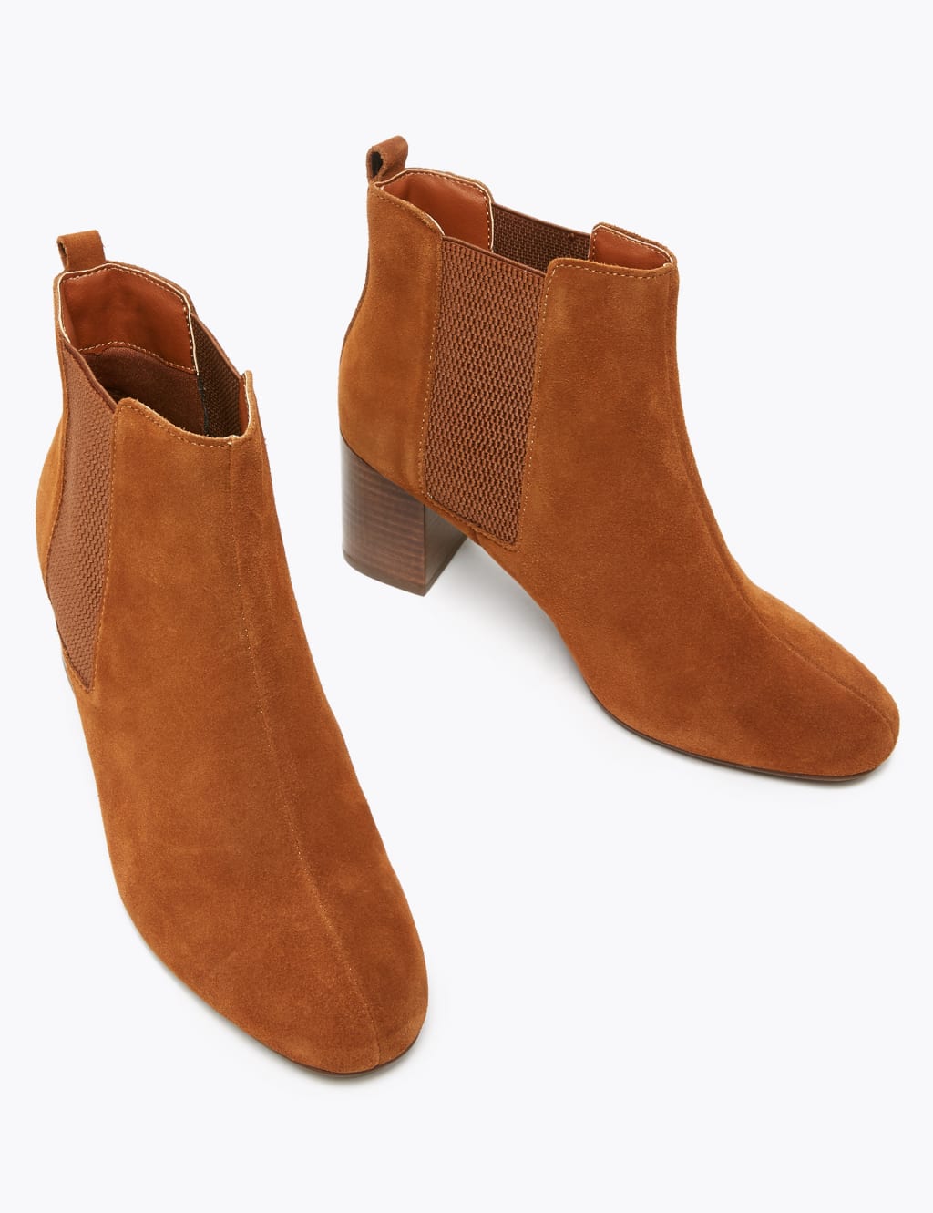 Suede Almond Toe Ankle Boots 3 of 5