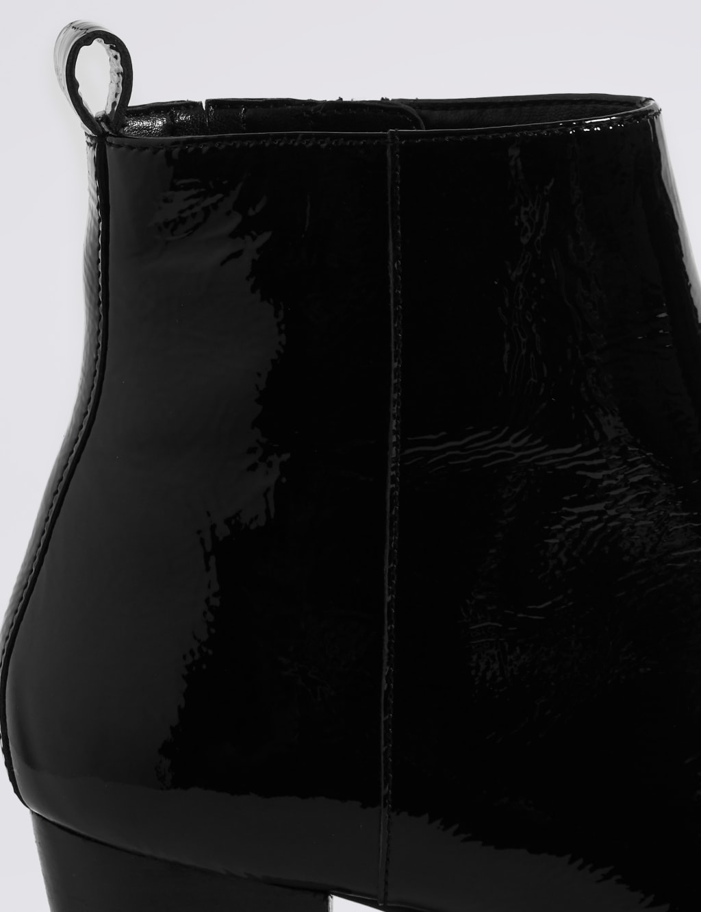 Studded Leather Block Heel Pointed Ankle Boots 6 of 6